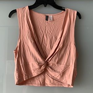 H&M Nude/Pink Crop Top